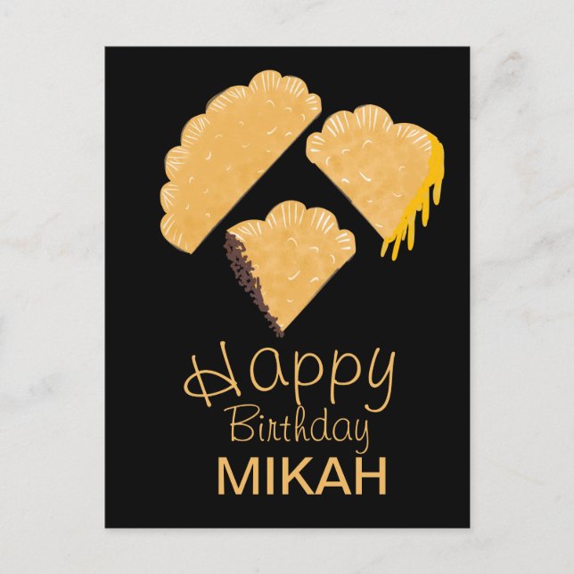 Carte Postale Empanada Dessin Anniversaire (Devant)