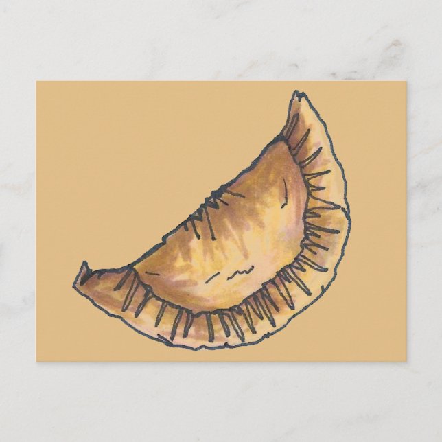 Carte Postale Empanadas de boeuf espagnol Amérique latine Pâtiss (Devant)