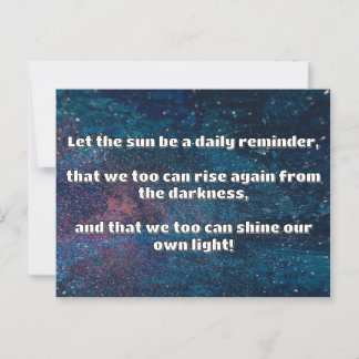Carte Postale Empath Shine Positive Encouragement Citation