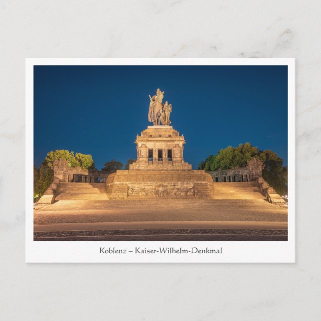 Carte Postale Empereur Guillaume Coblence (Devant)