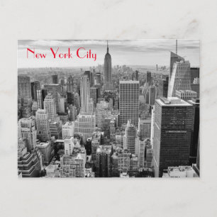 Carte Postale Empire State Building noir New York City