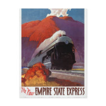 Empire State Express Poster vintage restauré