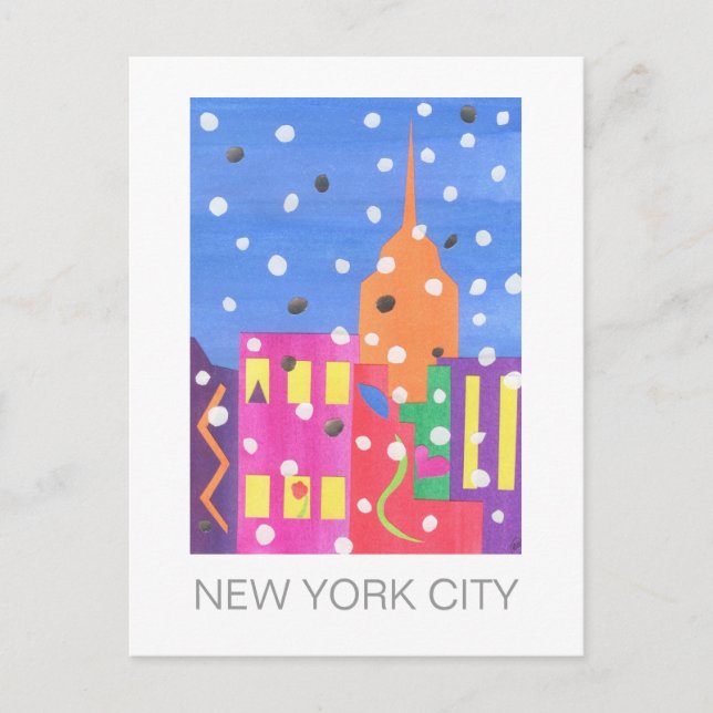 Carte postale Empire State in Snow (Devant)