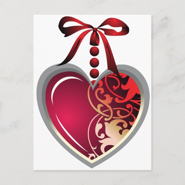 Carte Postale Emplacement du coeur (Devant)