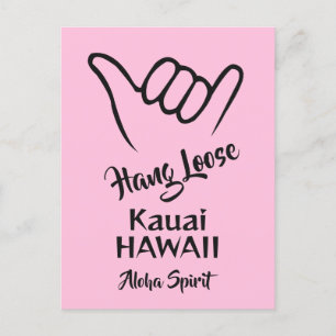 Carte Postale Emplacement personnalisé, texte et couleur Shaka