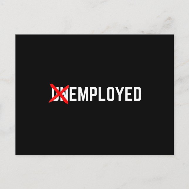 Carte Postale Employé Amusant Nouvel Emploi Premier Emploi Homme (Devant)