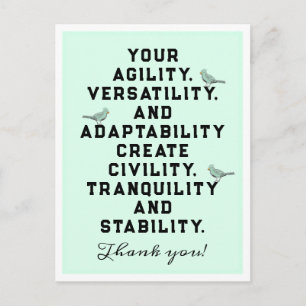 Carte Postale Employee Appreciation