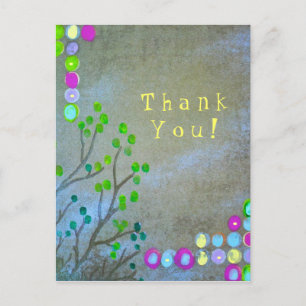 Carte Postale Empreinte Abstraite - Merci !