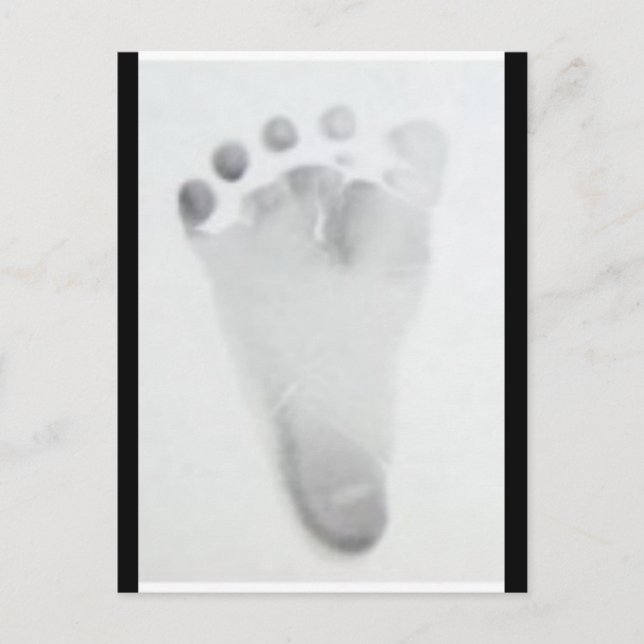 Carte Postale Empreinte bébé (Devant)