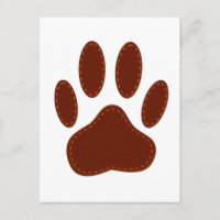 Empreinte de patte de chien à pattes