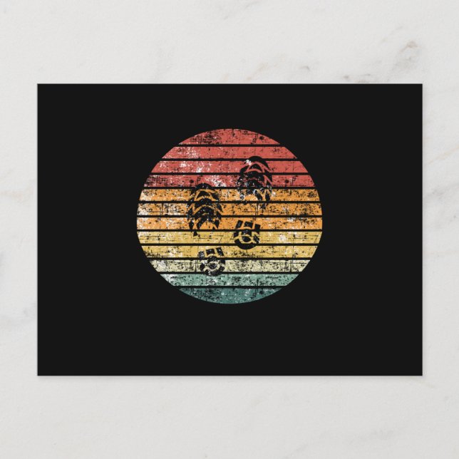 Carte Postale Empreinte de Randonnée (Devant)