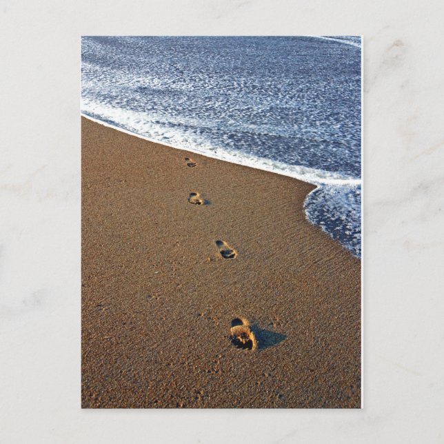 Carte Postale Empreintes de sable (Devant)