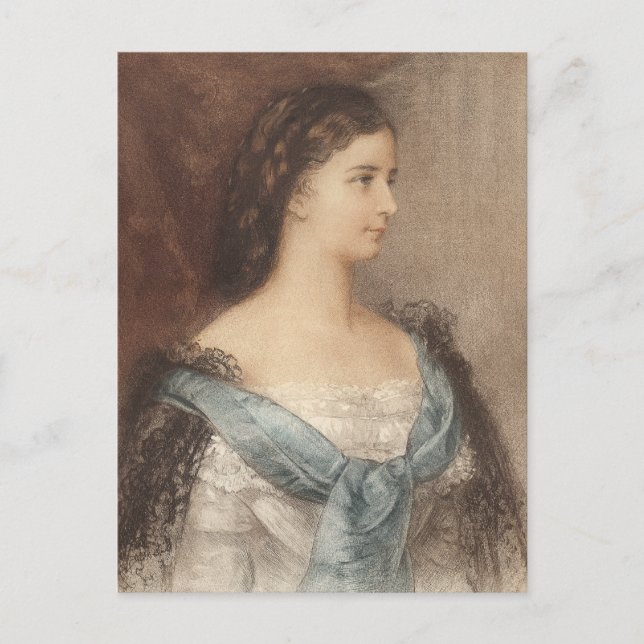 Carte Postale Empress Elisabeth d'Autriche - Portrait de Sisi (Devant)
