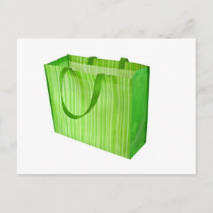 Carte Postale Empty green reusable shopping bag