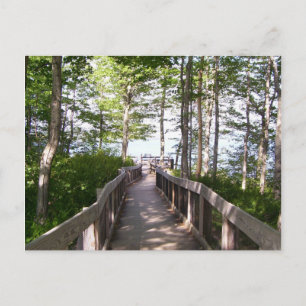 Carte postale en bois