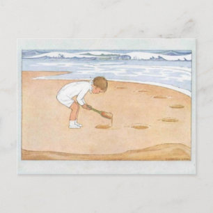 Carte Postale En bord de mer Vintage