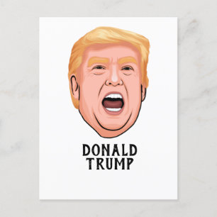 CARTE POSTALE EN COLÈRE DONALD TRUMP PERSONNALISÉ
