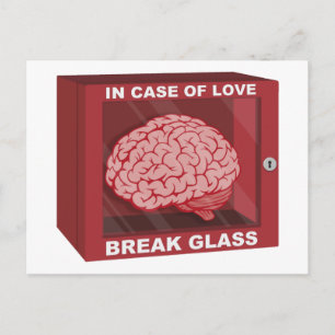 Carte Postale En Coque d'amour, casser le verre et utiliser le c