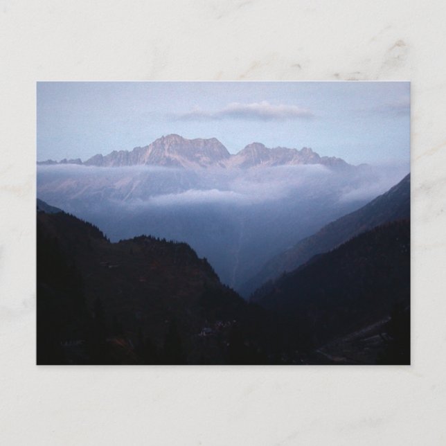 CARTE POSTALE EN DÉBUT DE NUIT (Devant)