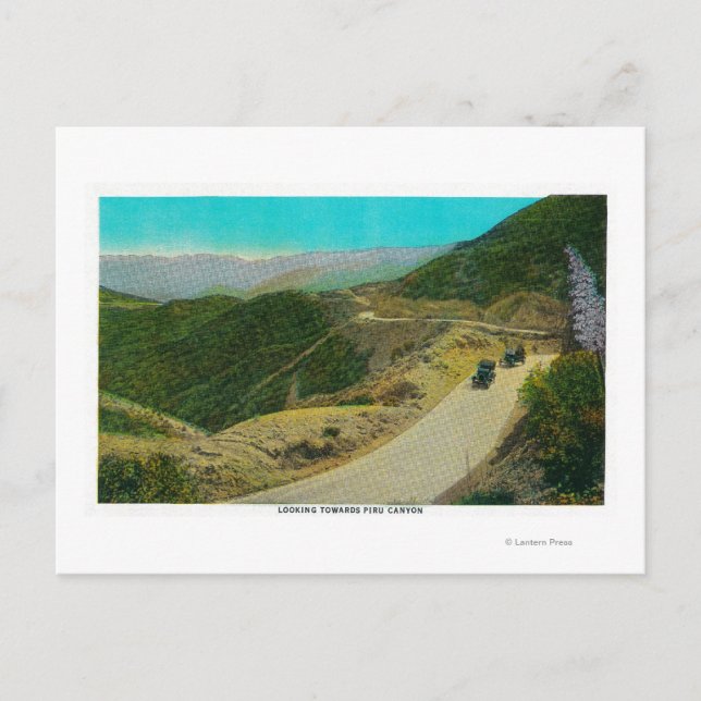 Carte Postale En direction de Piru CanyonRidge Route, CA (Devant)