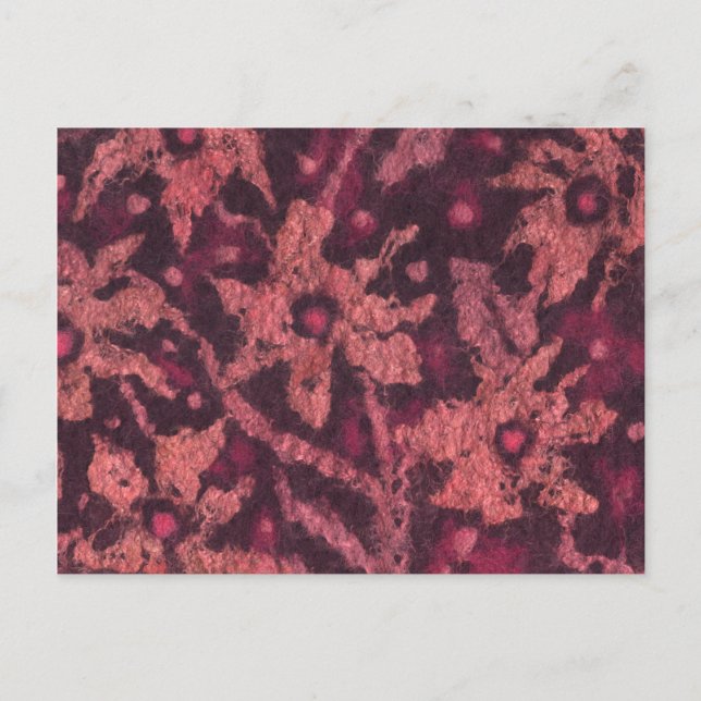 Carte postale en feutre de fleurs orange (Devant)