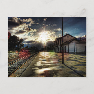 Carte Postale En la estación