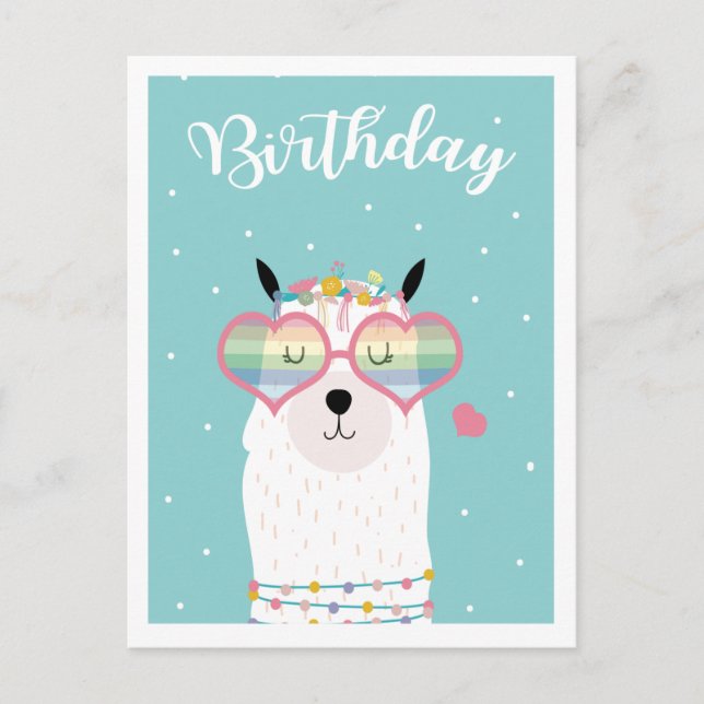 Carte postale en lama (Devant)