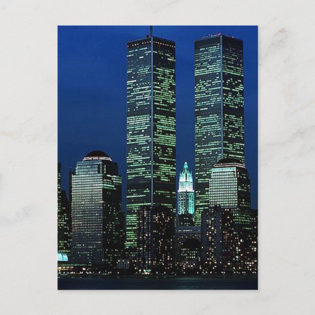 Carte Postale En mémoire En mémoire des tours jumelles WTC NYC (Devant)