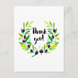 Carte postale en Merci clair et frais