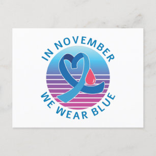 Carte Postale En novembre, nous portons le mois de sensibilisati