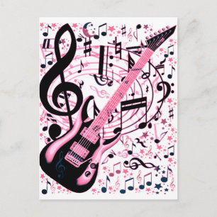 Carte Postale En rose, roche et rouleau_