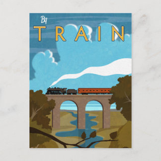 Carte Postale En train