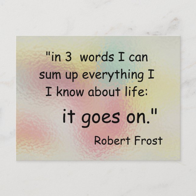 Carte Postale en trois mots (Devant)