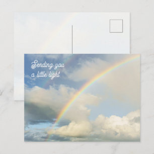 Carte Postale En vous envoyant un petit arc-en-ciel de lumière P