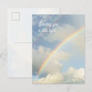 Carte Postale En vous envoyant un petit arc-en-ciel de lumière P