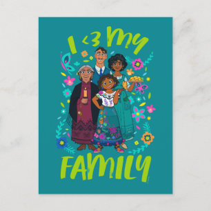 Carte Postale Encanto   Famille Madrigal - I <3 Ma famille