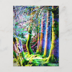 Carte postale Enchanted Forest Abstrait Art