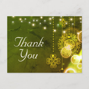 Carte Postale Enchanter des Clovers celtiques et des Mercis lumi