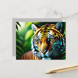 Carte Postale Enchanter Le Tigre De La Jungle - Fierce Et Gratui