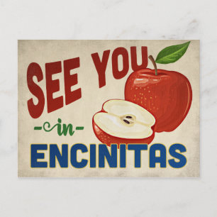 Carte Postale Encinitas California Apple - Vintage voyage