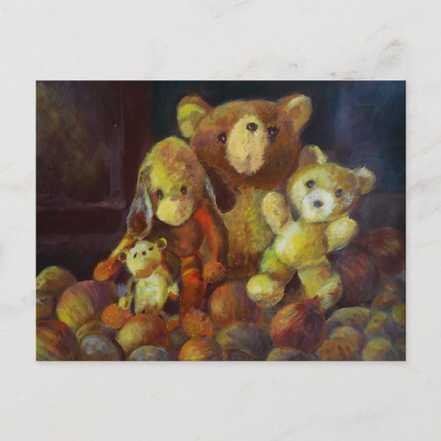 Carte Postale Encore de la vie avec des Nounours (Devant)