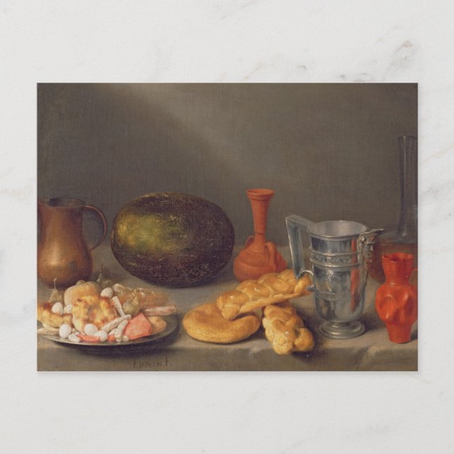 Carte Postale Encore la vie avec du pain, 1648 (Devant)