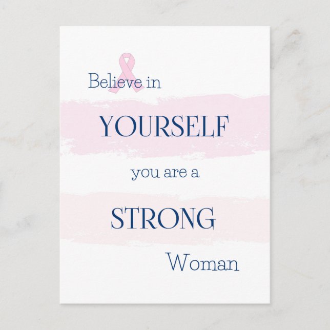 Carte postale Encouragement au cancer du sein (Devant)