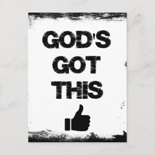 Carte Postale Encouragement : Dieu a compris cela