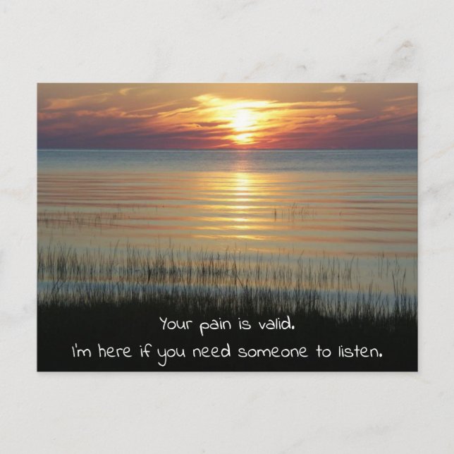 Carte Postale Encouragement pour quelqu'un qui est malade (Devant)