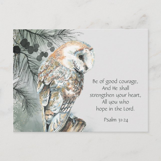 Carte Postale Encourager Les Écritures Bibliques Inspirantes Cho (Devant)
