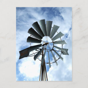 Carte Postale Énergie alternative - Pinwheel Wmill Power