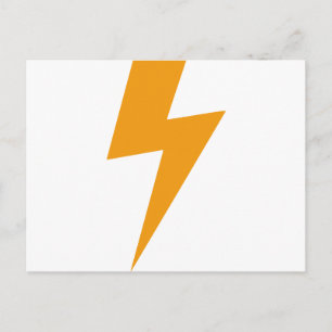 Carte Postale Énergie de Tonnerre Imprimé Jaune