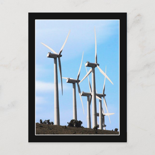 Carte Postale Énergie éolienne - Énergie alternative (Devant)