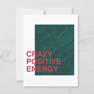 Carte Postale Energie Positive Fou - Conception De Devis Moderne